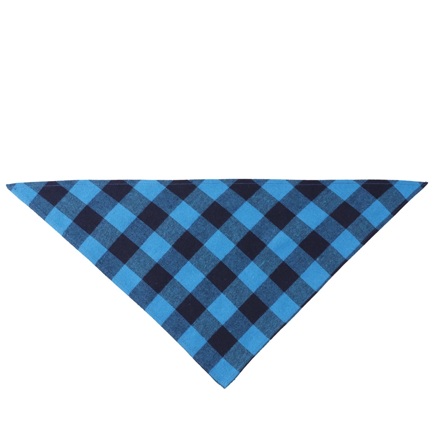 Personalized Plaid Dog Bandana Custom Name Neckerchief