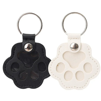 Kawaii Pet Hair Storage Paw Keychain Container