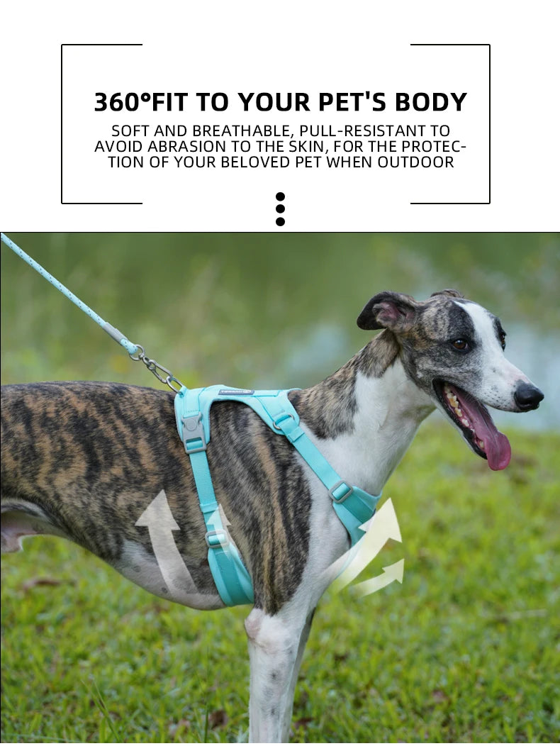 Breathable No Pull Reflective Dog Harness Vest