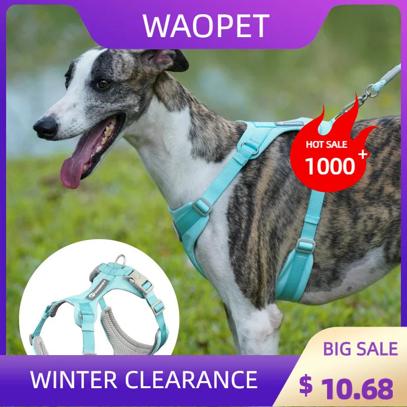 Breathable No Pull Reflective Dog Harness Vest