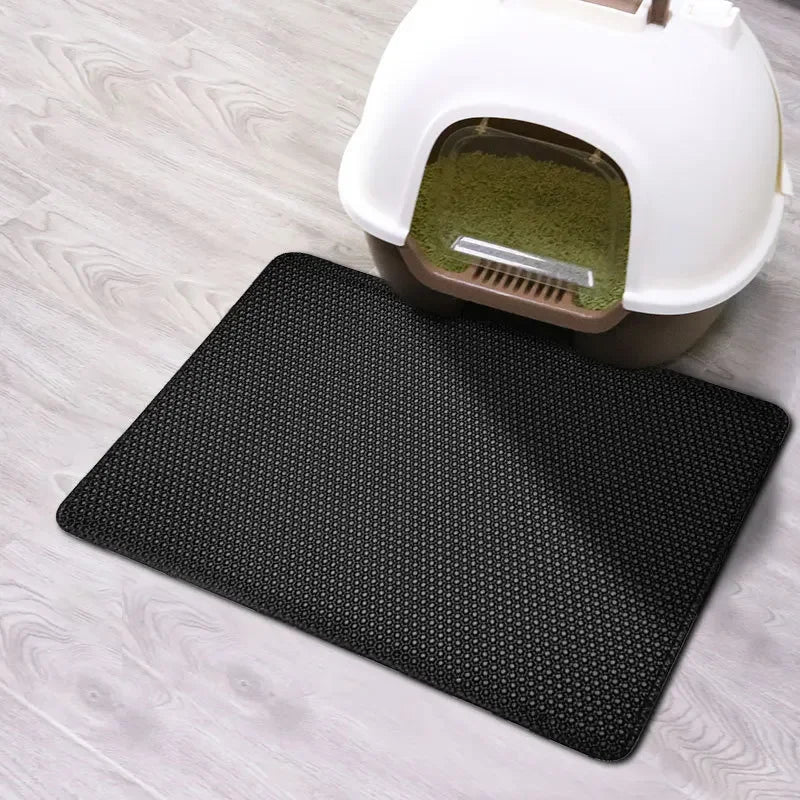 Double Layer Waterproof Cat Litter Mat Non Slip