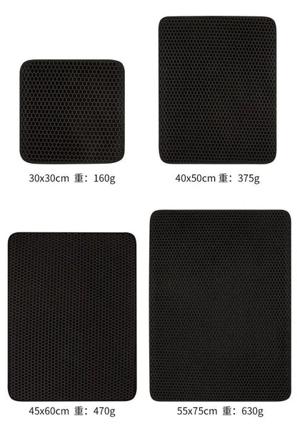 Double Layer Waterproof Cat Litter Mat Non Slip