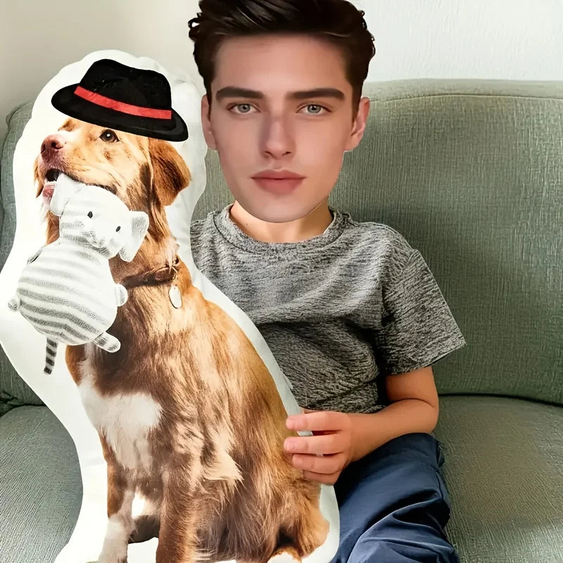 Customized Double Sided Pet Photo Cushion Pillow