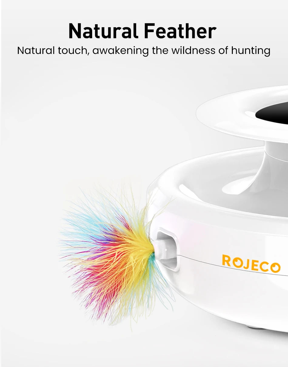 ROJECO 2 in 1 Smart Interactive Pet Toy