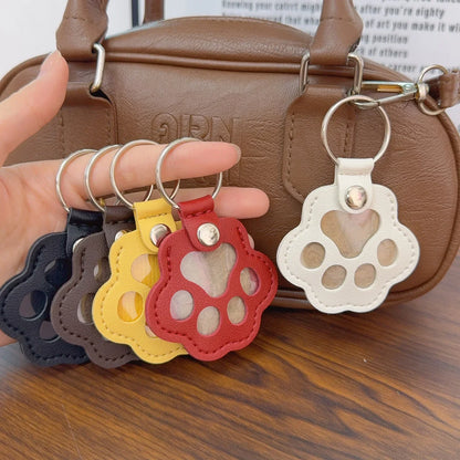 Kawaii Pet Hair Storage Paw Keychain Container