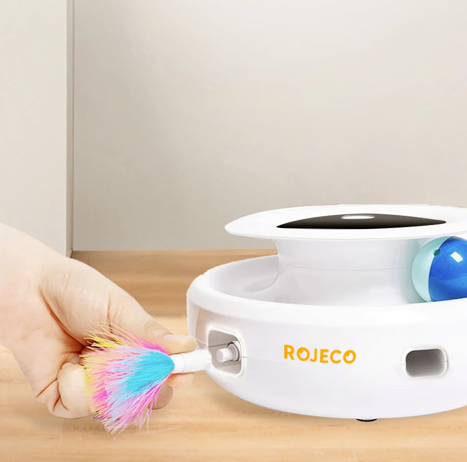 ROJECO 2 in 1 Smart Interactive Pet Toy