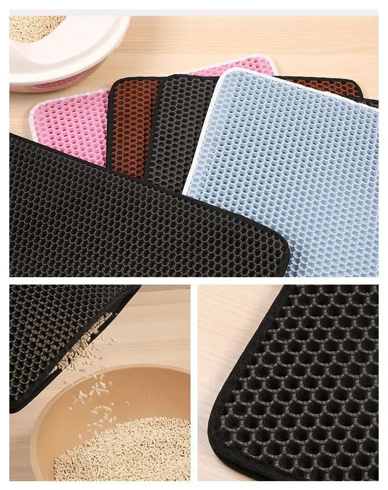 Double Layer Waterproof Cat Litter Mat Non Slip