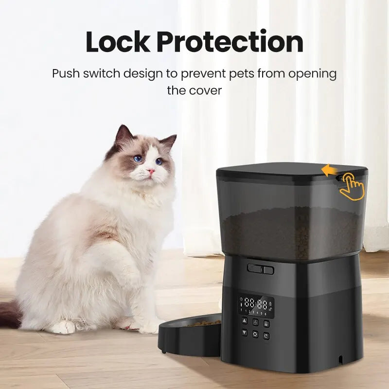 ROJECO Automatic Smart Pet Feeder for Cats Dogs
