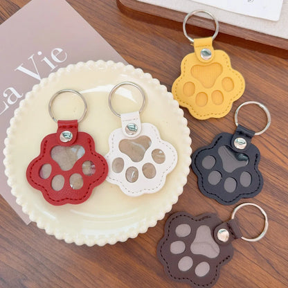 Kawaii Pet Hair Storage Paw Keychain Container
