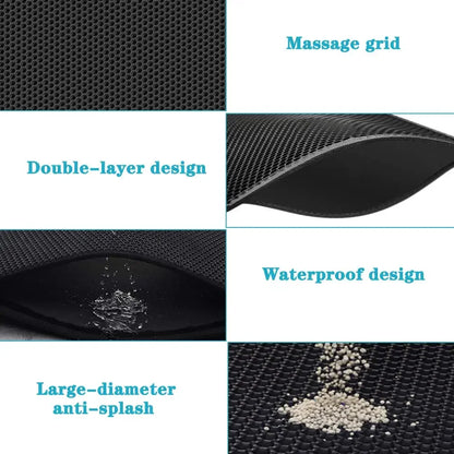Double Layer Waterproof Cat Litter Mat Non Slip