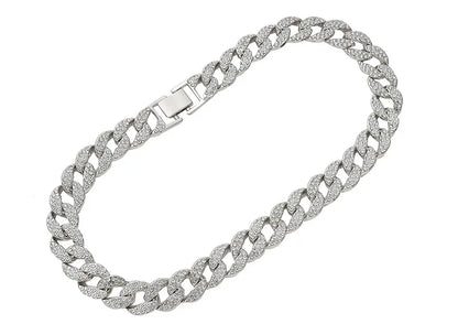 Luxury Gold Diamond Dog Collar Cuban Chain