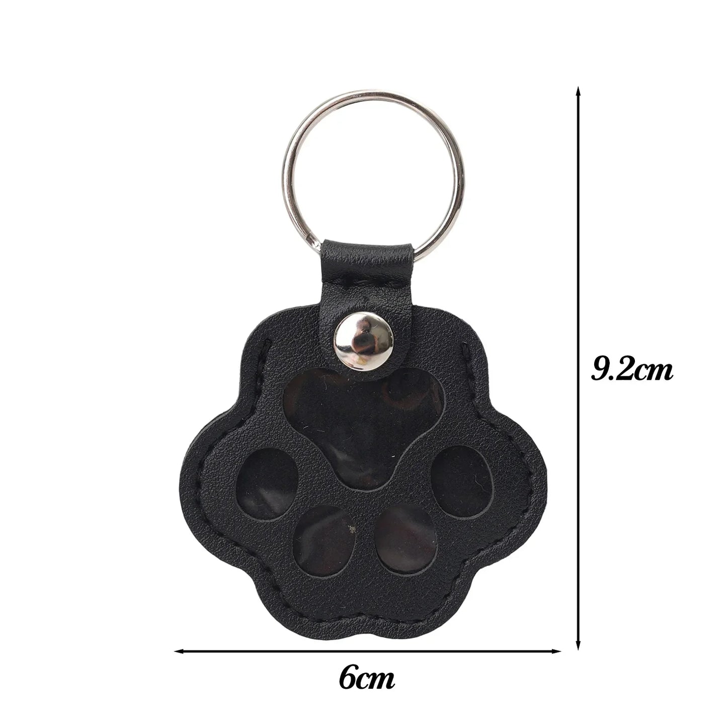 Kawaii Pet Hair Storage Paw Keychain Container