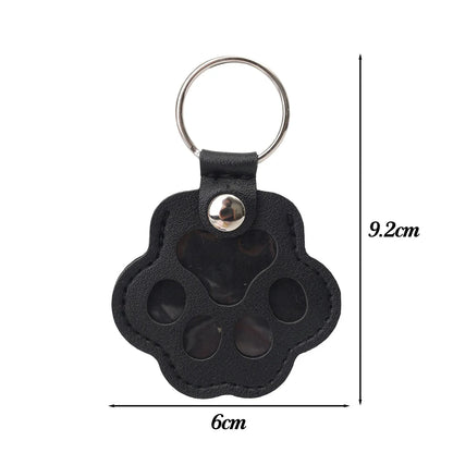 Kawaii Pet Hair Storage Paw Keychain Container