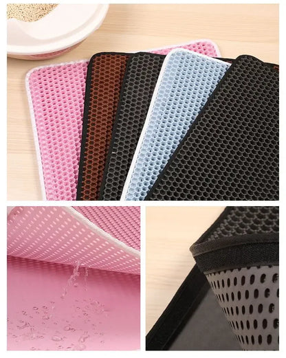 Double Layer Waterproof Cat Litter Mat Non Slip