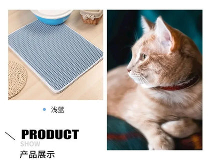 Double Layer Waterproof Cat Litter Mat Non Slip