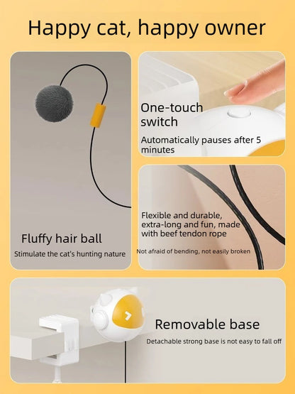 Automatic Interactive Self Moving Cat Toy Ball
