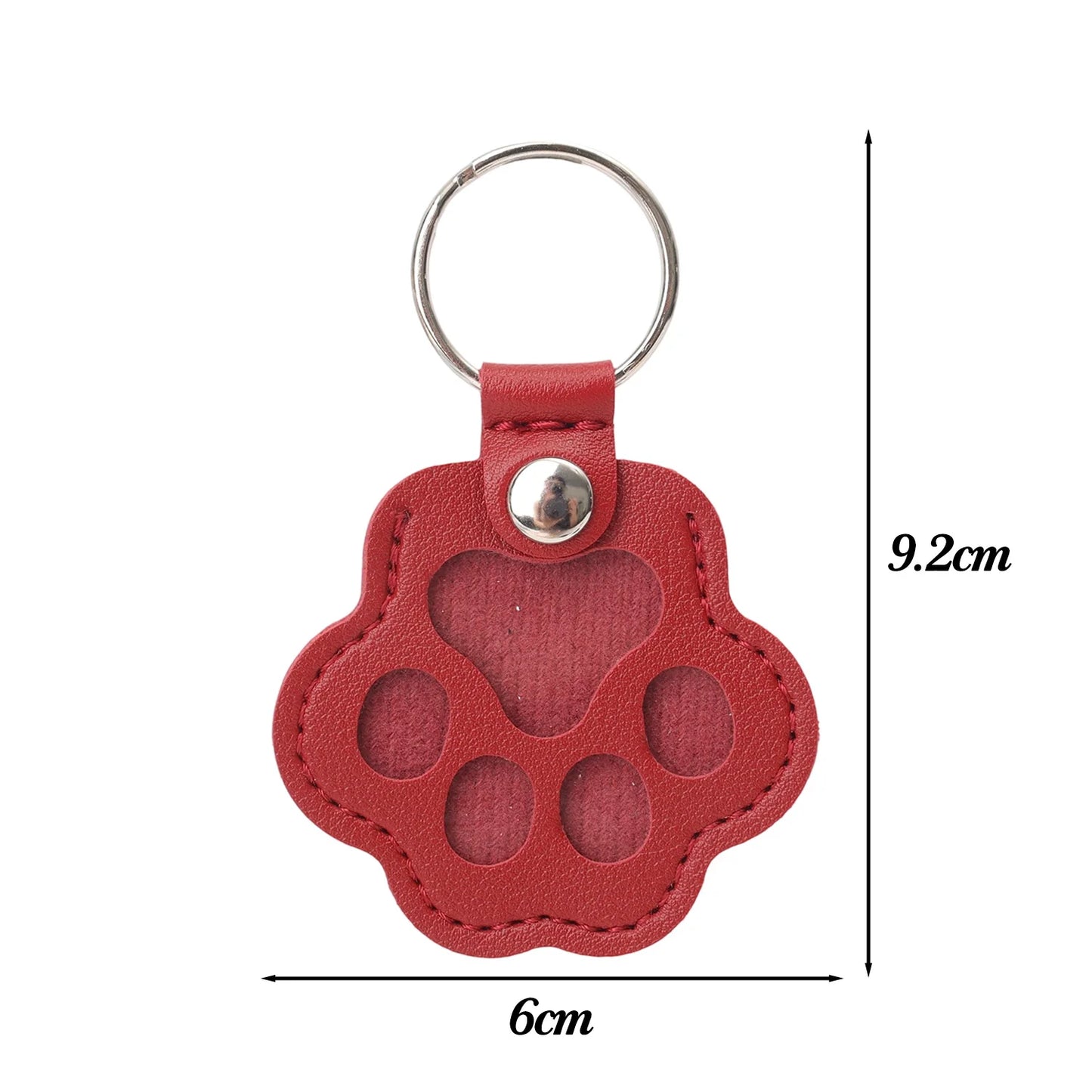 Kawaii Pet Hair Storage Paw Keychain Container