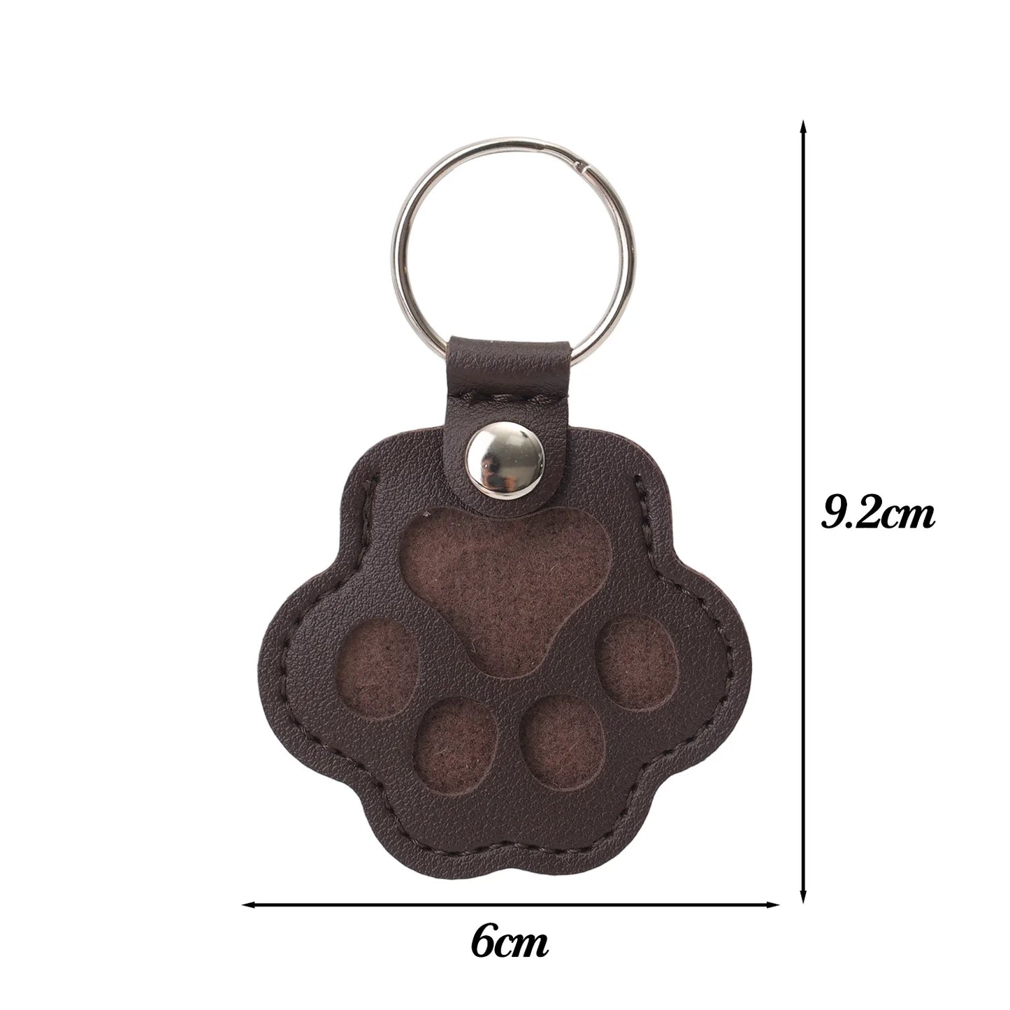Kawaii Pet Hair Storage Paw Keychain Container