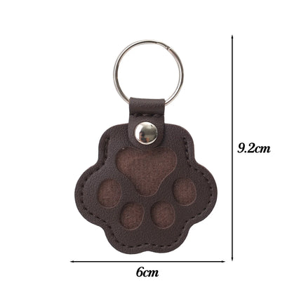 Kawaii Pet Hair Storage Paw Keychain Container