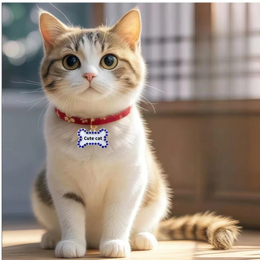Custom Engraved Pet ID Tag Name Pendant