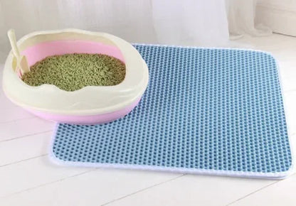 Double Layer Waterproof Cat Litter Mat Non Slip