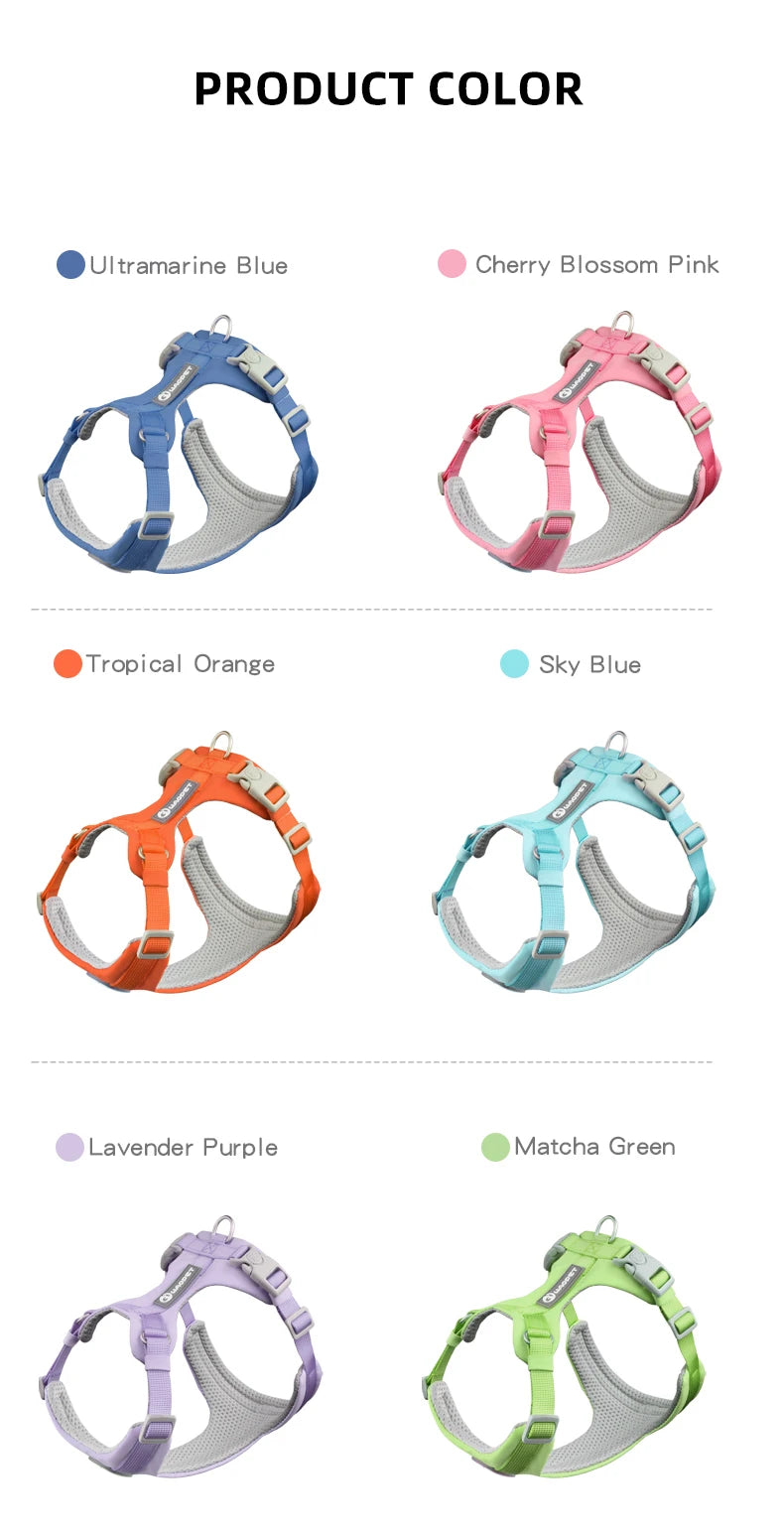 Breathable No Pull Reflective Dog Harness Vest