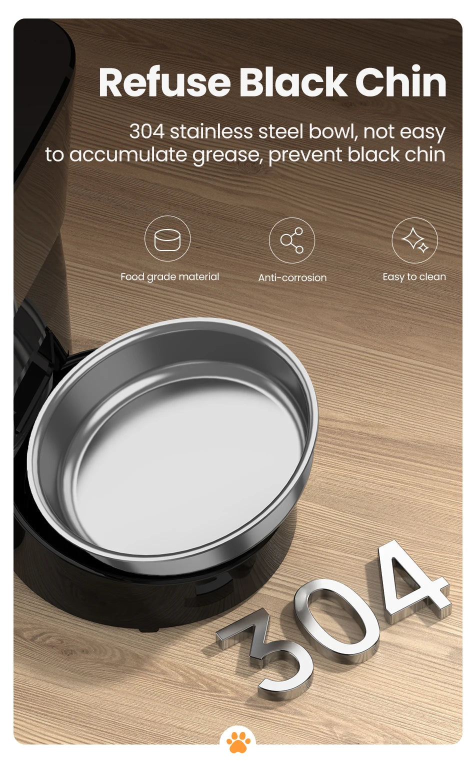 ROJECO Automatic Smart Pet Feeder for Cats Dogs