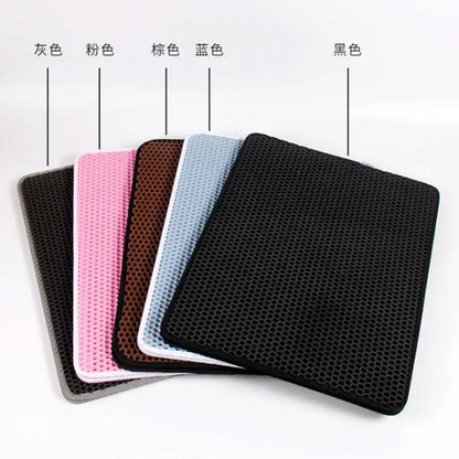 Double Layer Waterproof Cat Litter Mat Non Slip