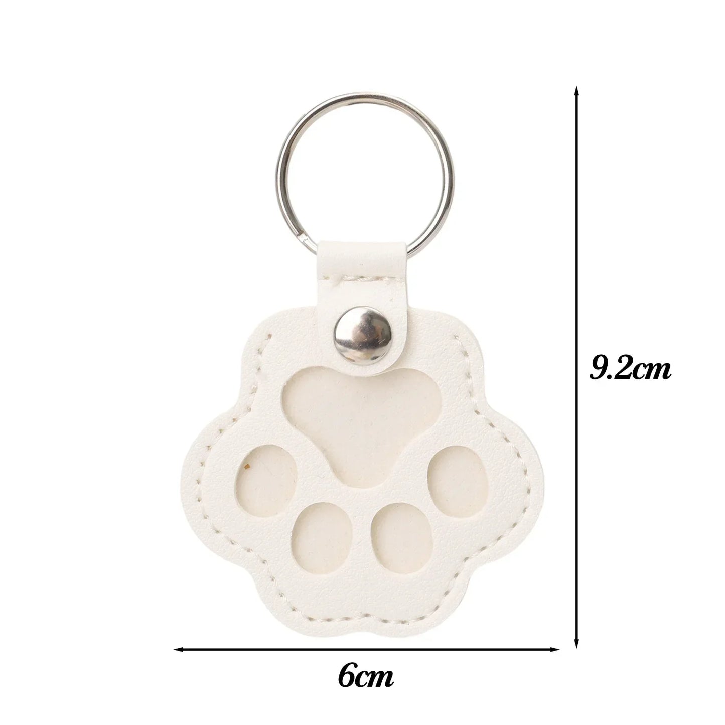 Kawaii Pet Hair Storage Paw Keychain Container