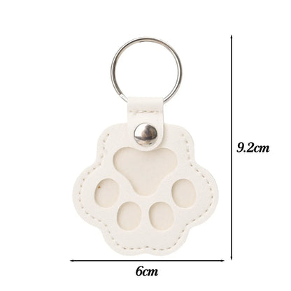 Kawaii Pet Hair Storage Paw Keychain Container