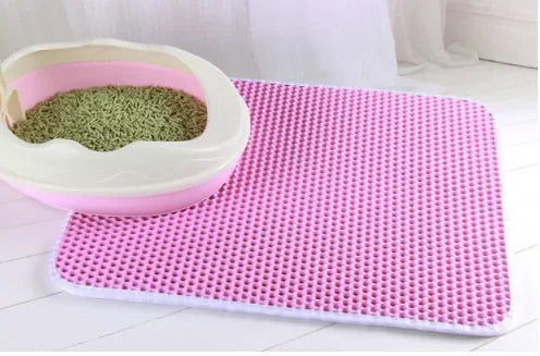 Double Layer Waterproof Cat Litter Mat Non Slip